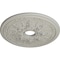 Ekena Millwork Rose and Ribbon Ceiling Medallion (Fits Canopies up to 4"), 23 5/8"OD x 4"ID x 1 1/2"P, Pot of Cream CM23ROPCF - alternate 2